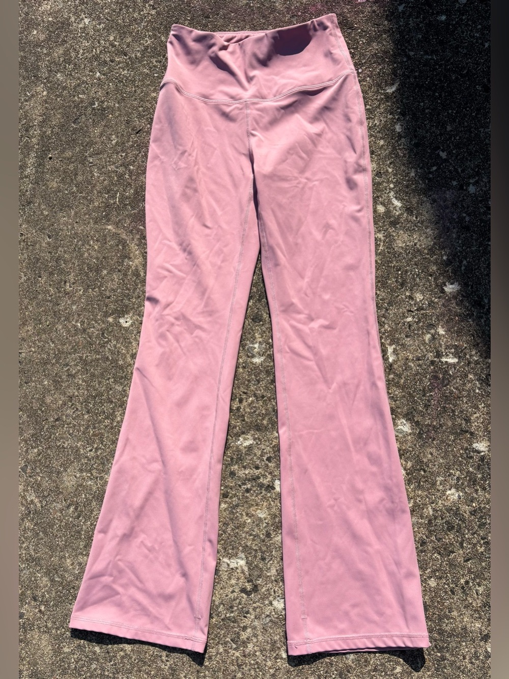 Dusty Rose Yoga Flare Leggings